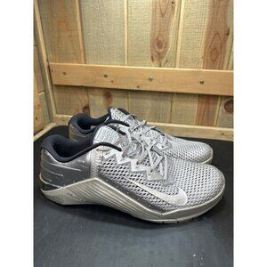 Nike Metcon 6 Premium Training Shoes Mens Size 14 Silver Mesh